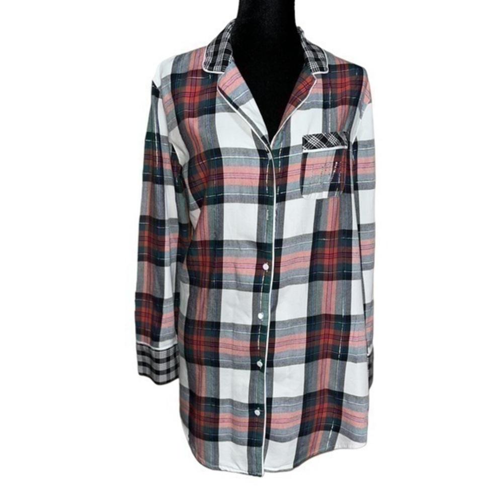 Victorias Secret Plaid
Flannel Paiama Dress Gown Size Small